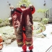 Este es el estado de los trajes de protección personal que usan los bomberos en sus intervenciones diarias.