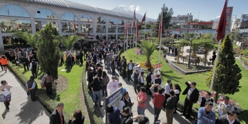 Fue necesario instalar pantallas gigantes para que funcionarios de la MPA no falten a trabajar durante el Mundial.