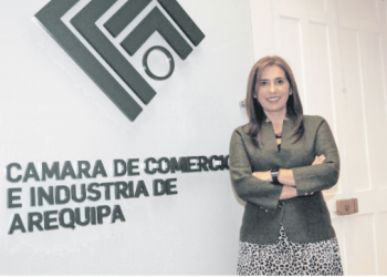 Jessica Rodríguez Gutiérrez es administradora de profesión y tiene una especialización en comercio internacional. Fue elegida presidenta de la Cámara de Comercio e Industria de Arequipa para el periodo 2019-2020.