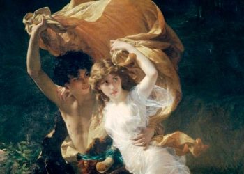 Dafnis y Cloe – La tormenta, de Pierre August Cot, pintada en 1880.