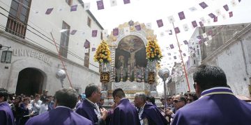Por la pandemia se suspendieron las procesiones y misas presenciales por el Cristo Moreno.