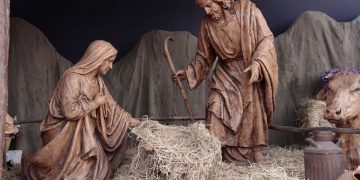 Este año no fue la excepción. En diferentes lugares ser armaron representaciones del nacimiento de Jesús.