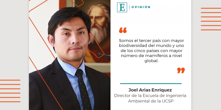 Joel Arias Enríquez, Director de la Escuela de Ingeniería Ambiental de la UCSP.