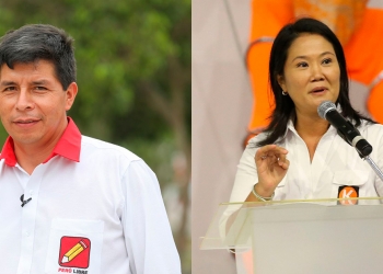 Castillo y Fujimori, disputarán la presidencia de la República el domingo 6 de junio.