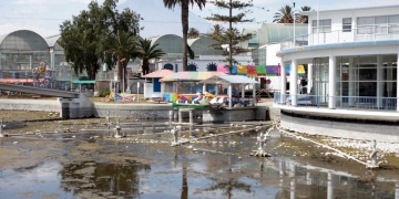 Desolado y abandonado, así luce el balneario de Tingo por efecto de la pandemia.