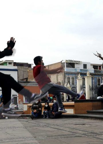 Ronaldo y Fabricio, son dos jóvenes que pertenecen al grupo Brisas Peruanas. Ellos bailan caporal y se lucen con sus acrobáticos pasos.