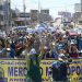 Multitudinaria marcha convocó a todos los comerciantes; miles marcharon hasta la Municipalidad de José Bustamante y Rivero para pedir más seguridad.