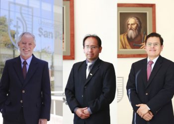 Alonso Quintanilla Pérez-Wicht (rector), Efraín Zenteno Bolaños (vicerrector académico) y Eithel Manrique Linares (Prorrector para la Integración Académica), asumieron funciones.