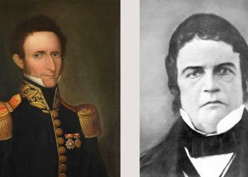 Francisco de Paula Otero (izquierda), nacido en Jujuy, fue el primer prefecto de Arequipa (1825). Juan Bautista de Lavalle (derecha), nacido en Lima, fue el último intendente de Arequipa (1816-1825)