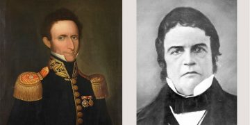 Francisco de Paula Otero (izquierda), nacido en Jujuy, fue el primer prefecto de Arequipa (1825). Juan Bautista de Lavalle (derecha), nacido en Lima, fue el último intendente de Arequipa (1816-1825)