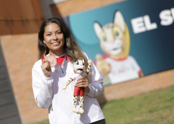 La tiradora arequipeña consiguió su primera medalla en los Juegos Odesur de Asunción (Paraguay).