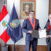 El presidente de la CSJA, César de la Cuba y el rector de la San Pablo, Alonso Quintanilla, firmaron convenio de cooperación interinstitucional.