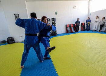 Usar el judo como defensa personal es uno de los objetivos en los entrenamientos de Johana Véliz.