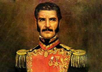 General venezolano Juan Jacinto Lara (1778-1859), héroe de la Independencia del Perú y comandante de la primera división colombiana, destacada en Arequipa entre 1825 y 1826.