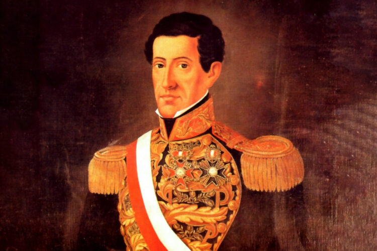 General Agustín Gamarra (1785-1841), militar peruano cercano a Bolívar y primer prefecto del Cuzco.