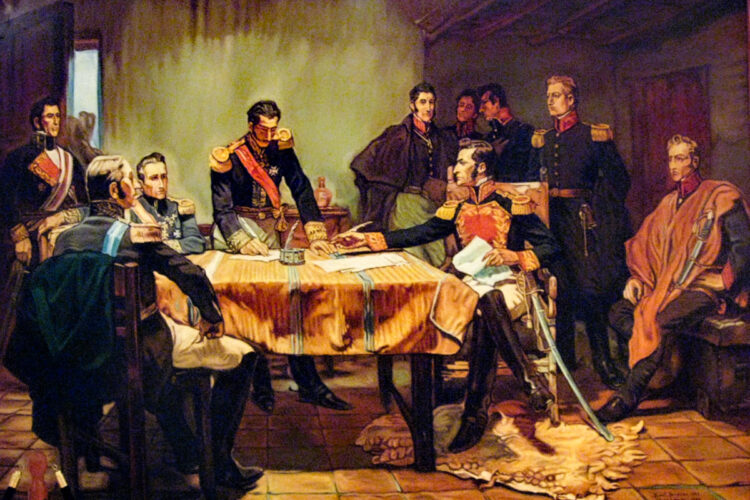 La Capitulación de Ayacucho puso fin a la presencia del gobierno español en el Perú.