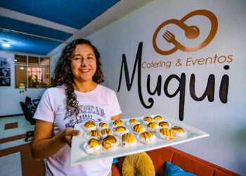 Guadalupe Cama lidera un negocio de catering que provee a instituciones del Estado y empresas.