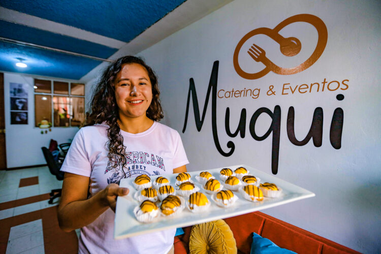 Guadalupe Cama lidera un negocio de catering que provee a instituciones del Estado y empresas.