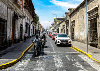 Son 23 calles del centro histórico de Arequipa que serán restringidas al paso vehicular con su peatonalización.
