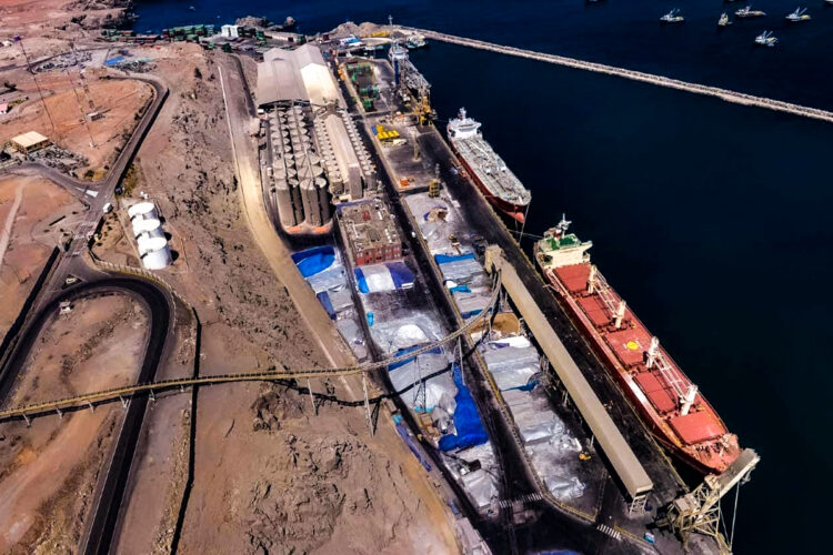 El hidrógeno verde, convertido en amoniaco, será exportado por el puerto de Matarani.