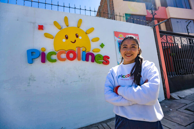 Patricia Bustillos Hurtado fundó Piccolines, dirigido a niños de 0 a 3 años.