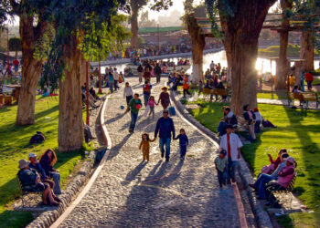 La población de Arequipa se incrementó considerablemente, pero la construcción de zonas de recreación se redujo.