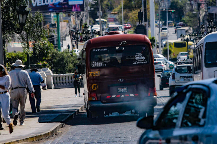 Las emisiones vehiculares en Arequipa son altamente tóxicas para el ser humano.