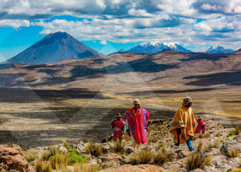 Nuevo circuito turístico de San Juan de Tarucani ofrece un mirador para apreciar los volcanes Misti y Chachani, desde otro ángulo.
