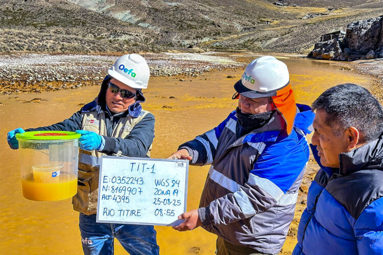En agosto, el congresista arequipeño Jaime Quito visitó la cabecera de cuenca del río Tambo, en Moquegua, junto a funcionarios del Organismo de Evaluación y Fiscalización Ambiental (OEFA). (Foto: Despacho del congresista Jaime Quito)