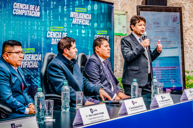Alex Cuadros, responsable del proyecto de las nuevas carreras, dijo que la demanda por profesionales en IA y Ciencia de Datos está comprobada por indicadores internacionales.