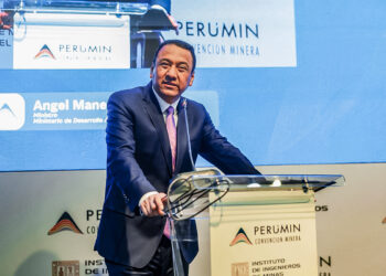 Ángel Manero, titular del Midagri, expuso durante el Foro del Agua, en el marco de Perumin 37.