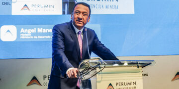 Ángel Manero, titular del Midagri, expuso durante el Foro del Agua, en el marco de Perumin 37.