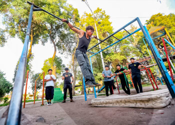 Owen Luis sueña con ser el número uno de calistenia en el Perú y representar al país en competencias internacionales.