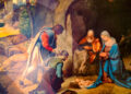 "La adoración de los pastores". Pintura hecha por Giorgio da Castelfranco. La escena recrea el nacimiento de Jesús en Belén.