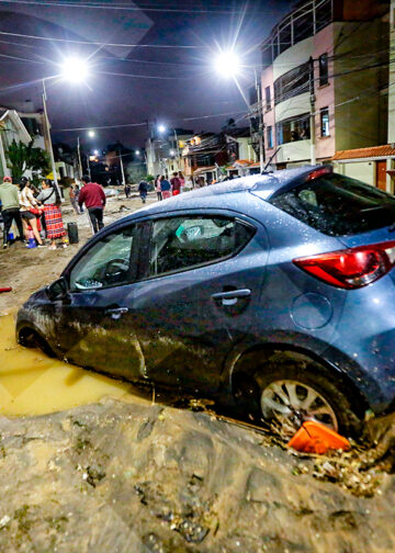 La Cooperativa de Abogados, ubicada en el distrito de Yanahuara, fue una de las zonas perjudicadas por las intensas lluvias que azotaron la ciudad.