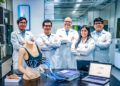 Equipo de investigadores de la Universidad Católica San Pablo que desarrolla proyectos en radiofrecuencia orientados a la detección temprana del cáncer. Lo lidera el Mgtr. Ebert San Román.