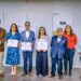 Los ganadores del concurso posan junto a las autoridades de la San Pablo e invitados de la ceremonia.