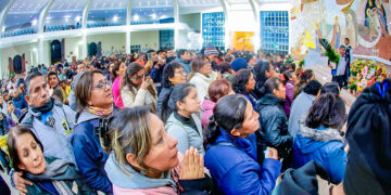 El objetivo es claro: llegar ante la Virgen para agradecer por los favores concedidos.