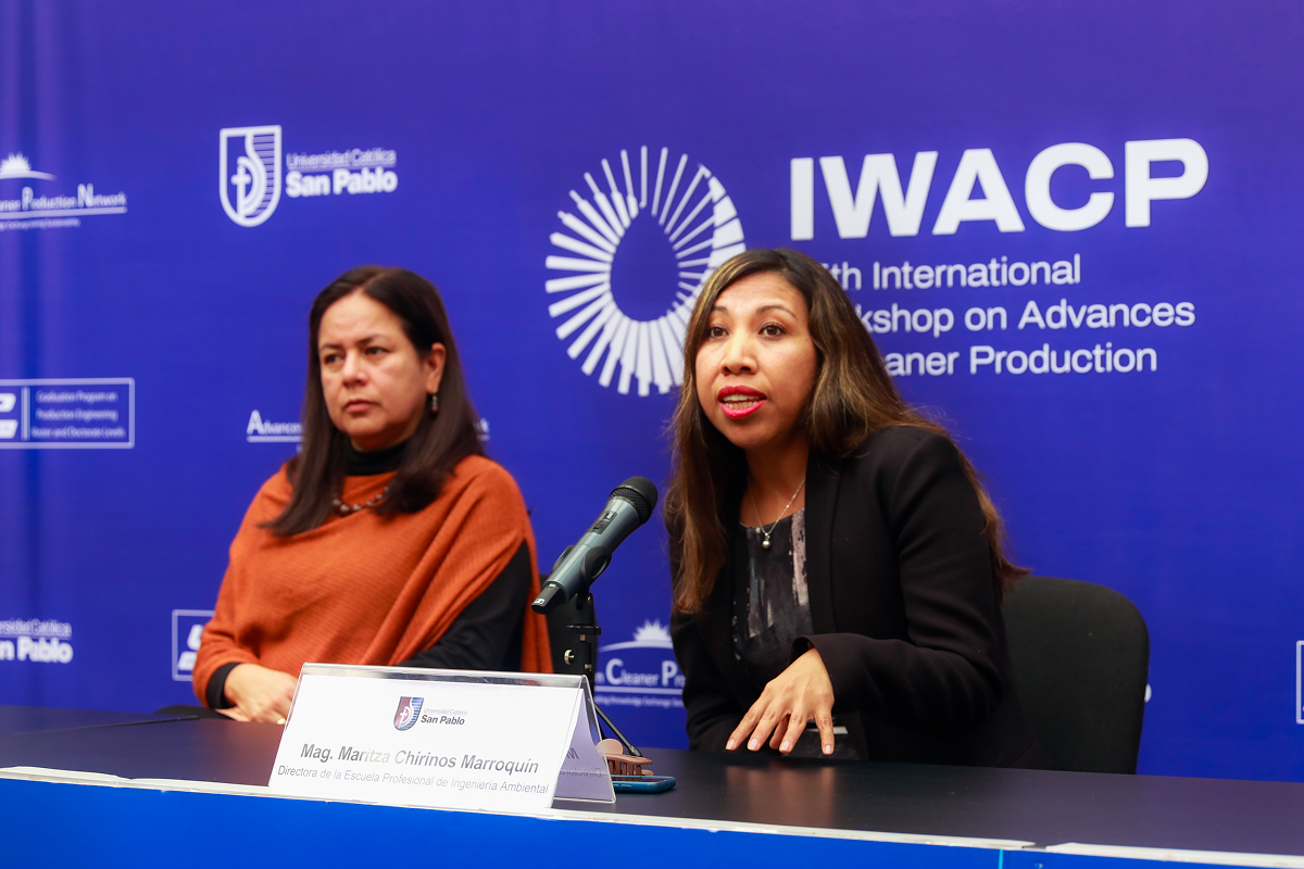 Maritza Chirinos, directora de Ingeniería Ambiental de la UCSP y chair nacional del IWACP 2026, dijo que este evento representa un hito para la academia peruana.