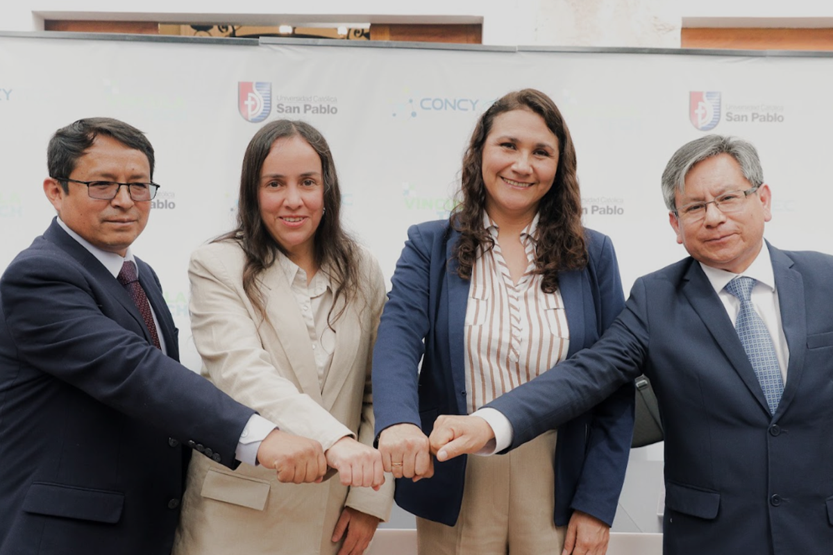 Autoridades anunciaron la primera edición descentralizada de VINCULATECH Empresarial en Arequipa.